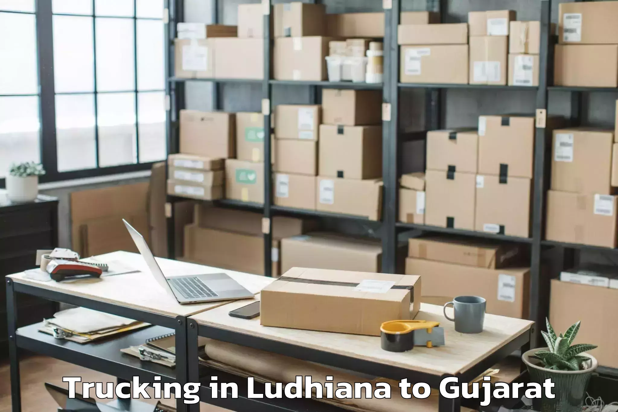 Efficient Ludhiana to Ahwa Trucking